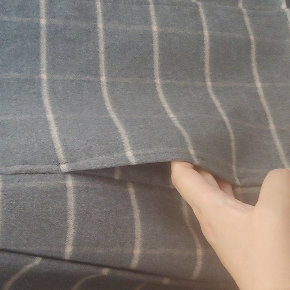 Chico's Plush Cape Jacket w/ Windowpane  Print - Picture 10 of 13